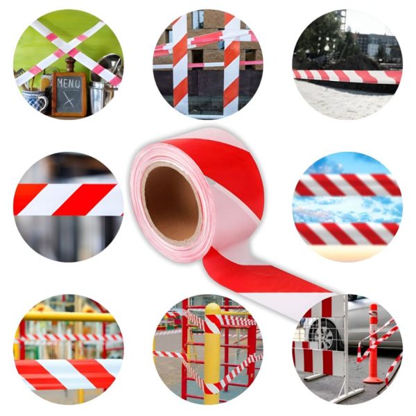 WARNING TAPE DOUBLE SIDED 3 Inch x 350 Meters - Striking color for high visibility, double sided