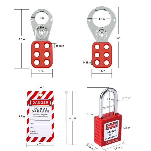 AAA SAFE LOCKOUT STATION DISPLAY - Safety lockout padlock station, Translucent lockable cover protects contents from dust.