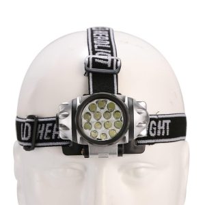 HEAD LAMP 14 LED – Head Protection – Ultra bright LED light, Adjustable heads trap &  Inclination Battery,