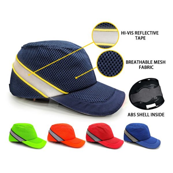 AAA SAFE BUMP CAP MESH SAFETY - Highly ventilated, With Mesh fabric, EVA foam, Comfortable & lite weight at workplace.