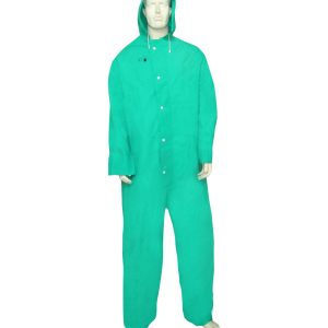AAA SAFE CHEMICAL COVERALL – Flame Resistant, Attached Hood, Zipper button, Elastic Wrist Closures