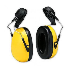EAR MUFF HELMET – Safety helmet, Adjustable in height. High flexibility ABS arms & synthetic padded cup.