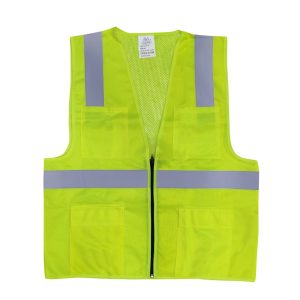 AAA Safety Jacket SJ-61 – Comfortable, Good Quality, High Visibility, Reflective Stripe & Strong Fabric