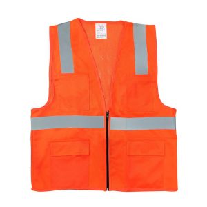 AAA Safety Jacket SJ-61 – Comfortable, Good Quality, High Visibility, Reflective Stripe & Strong Fabric
