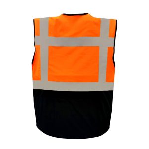 AAA SAFE SAFETY JACKET AAA/SJ-65 – Duo Colored Safety jacket with high visibility reflective tape with zipper.