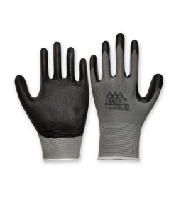 Durable & Grip-Enhanced PU Coated Gloves for Work (HG-56 Dark Grey)