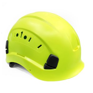 SAFFAS SAFETY HELMET MINING SF-06 – ABS + PC Heavy Duty helmet, ventilated, Textile Harness with Pin wheel Knob adjustable ratchet, Chinstrap adjustable.