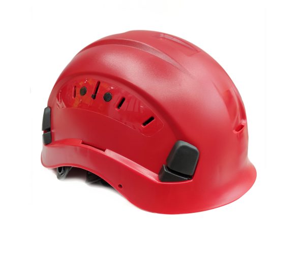 SAFFAS SAFETY HELMET MINING SF-06 - ABS + PC Heavy Duty helmet, ventilated, Textile Harness with Pin wheel Knob adjustable ratchet, Chinstrap adjustable.