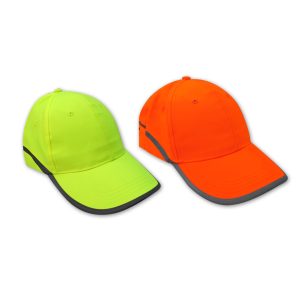 AAA SAFE REFLECTIVE CAP HVC-02 – For Head Protection, Safety Cap with Reflective Tape, Adjustable Velcro on back
