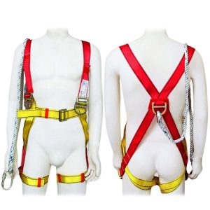 AAA SAFE SAFETY HARNESS AAA/SBLT-01 – Full Body Safety Harness, Rope, Adjustable waist and thigh wrap, 2 D rings,