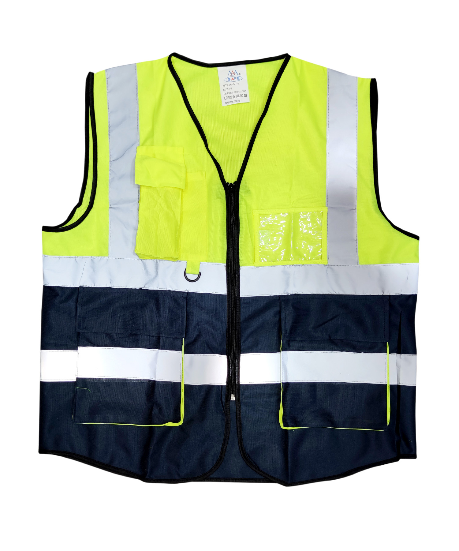 AAA SAFE SAFETY JACKET AAA/SJ-72 – 120 GSM Polyester knitted fabric ...