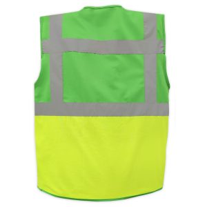 AAA SAFE SAFETY JACKET AAA/SJ-69 – Duo Colored Safety jacket with high visibility reflective tape with zipper.