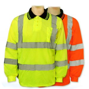 AAA Safety Jacket SJ-63 – Polyester T-Shirt with Full Sleeves, High Visibility Reflecting Tape with Pocket