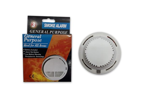 SMOKE ALARM SS-168 - A Device that Senses Smoke as an indicator of fire, Fire Alarm System, Suitable for use in house, shop, school, office building, storage areas, etc.