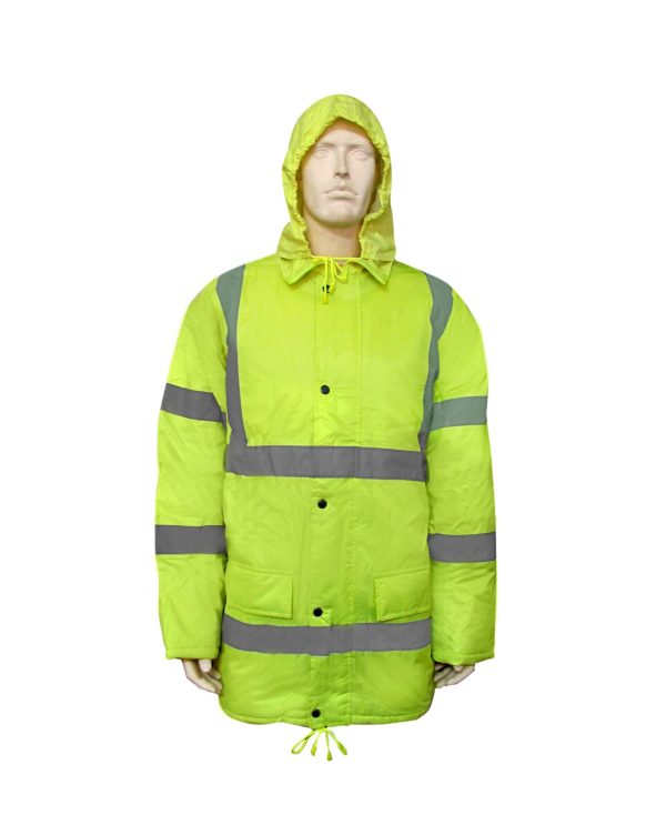 Cold Jacket - Light Green - Superior Visibility, Waterproof, Stain-proof, Moisture-Permeable Fabric, Breathable