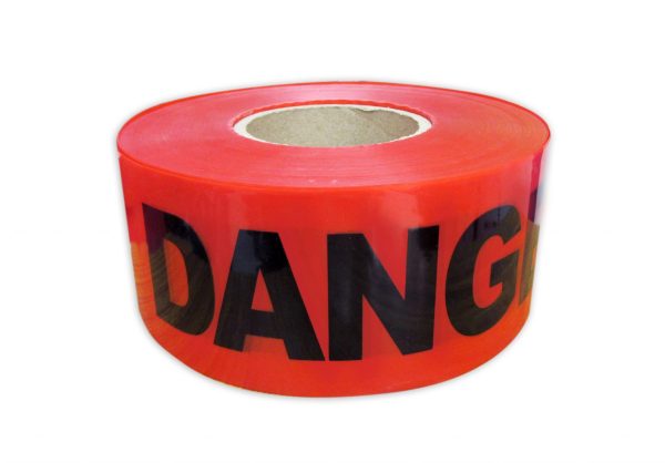 WARNING TAPE CAUTION DANGER 3 " X 200 MTRS - High visibility tape due to its striking colors one side printing - "DANGER" / "CAUTION DO NOT ENTER