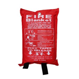 Fire Blanket Fiberglass – Fire Emergency Blanket – Suppression Blanket – Flame Retardant Blanket – Emergency Survival Safety Cover for Kitchen, Home, House, Car, Office, Warehouse