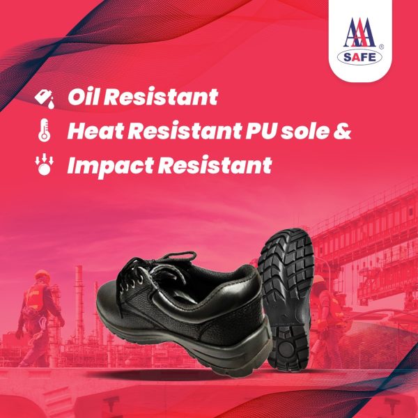 Robustman Safety Shoes Executive AAA - L/A-S3 - Low Ankle Shoes, Buffalo Leather, Steel Toecap & Midsole Rope Laced