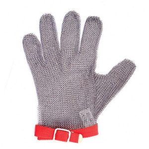 Chain Gloves – Cut Resistant Gloves-Stainless Steel Wire Metal Mesh Butcher Safety Work Gloves for Meat Cutting, fishing