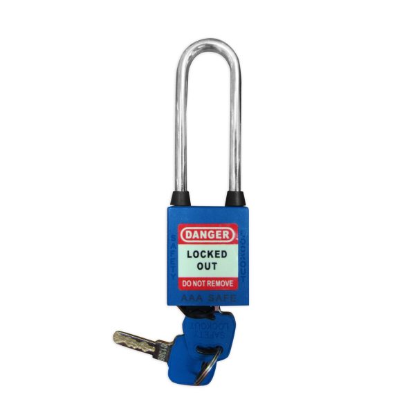 01 Lock Long Shackle Blue
