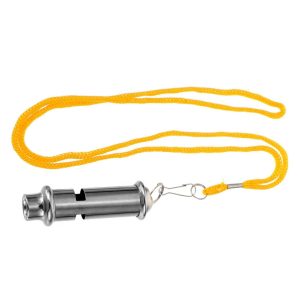 STEEL WHISTLE ROUND – STAINLESS STEEL SUPER LOUD SPORTS WHISTLE