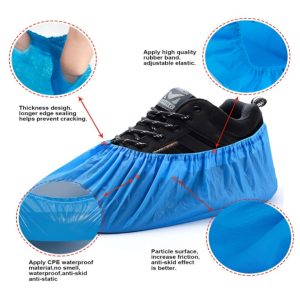 Disposable Shoe Cover – Non Woven Shoe Cover, Disposable Hygienic Boot & Shoe Covers Waterproof Slip Resistant Non-slip, Durable For Construction