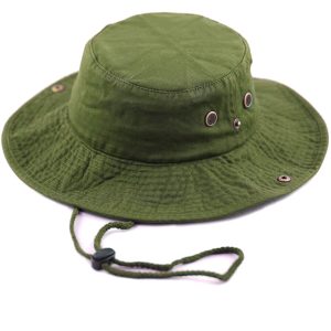 Hunter Cap – Classic Cotton Wide Brim Bucket Hat with Adjustable String Trendy Unisex Sun Hat Lightweight Outdoor Travel Boonie