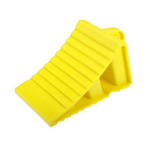 Wheel Chock Yellow – plastic, long-lasting, oil resistant and durable