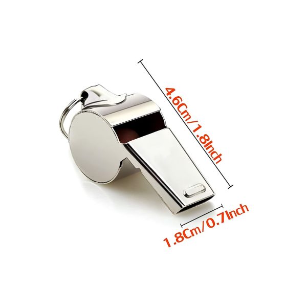 STEEL WHISTLE SMALL - STAINLESS STEEL SUPER LOUD SPORTS WHISTLE