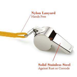 STEEL WHISTLE SMALL – STAINLESS STEEL SUPER LOUD SPORTS WHISTLE