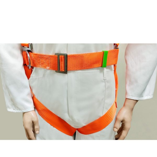 AAA SAFE Safeman- Full Body Safety Harness, Rope, Adjustable waist, Thigh wrap, Plastic Belt Back support, Scafolding Hook - SBLT-02