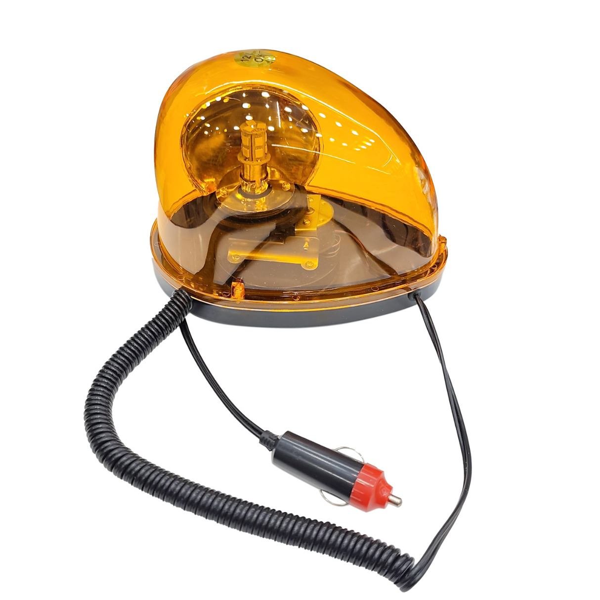 Heavy-Duty Revolving Warning Light – Yellow (12V) – Magnetic Mount 1 Heavy-Duty Revolving Warning Light – Yellow (12V) – Magnetic Mount
