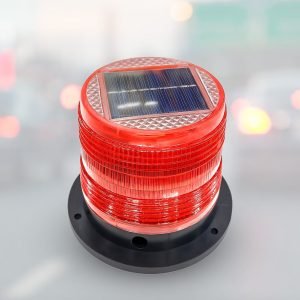 Solar-Powered Yellow & Red Warning Light