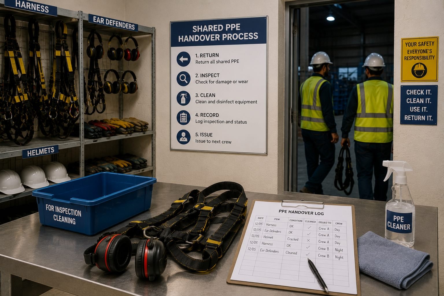 How Businesses Handle Shared Safety Equipment Between Work Crews in Dubai