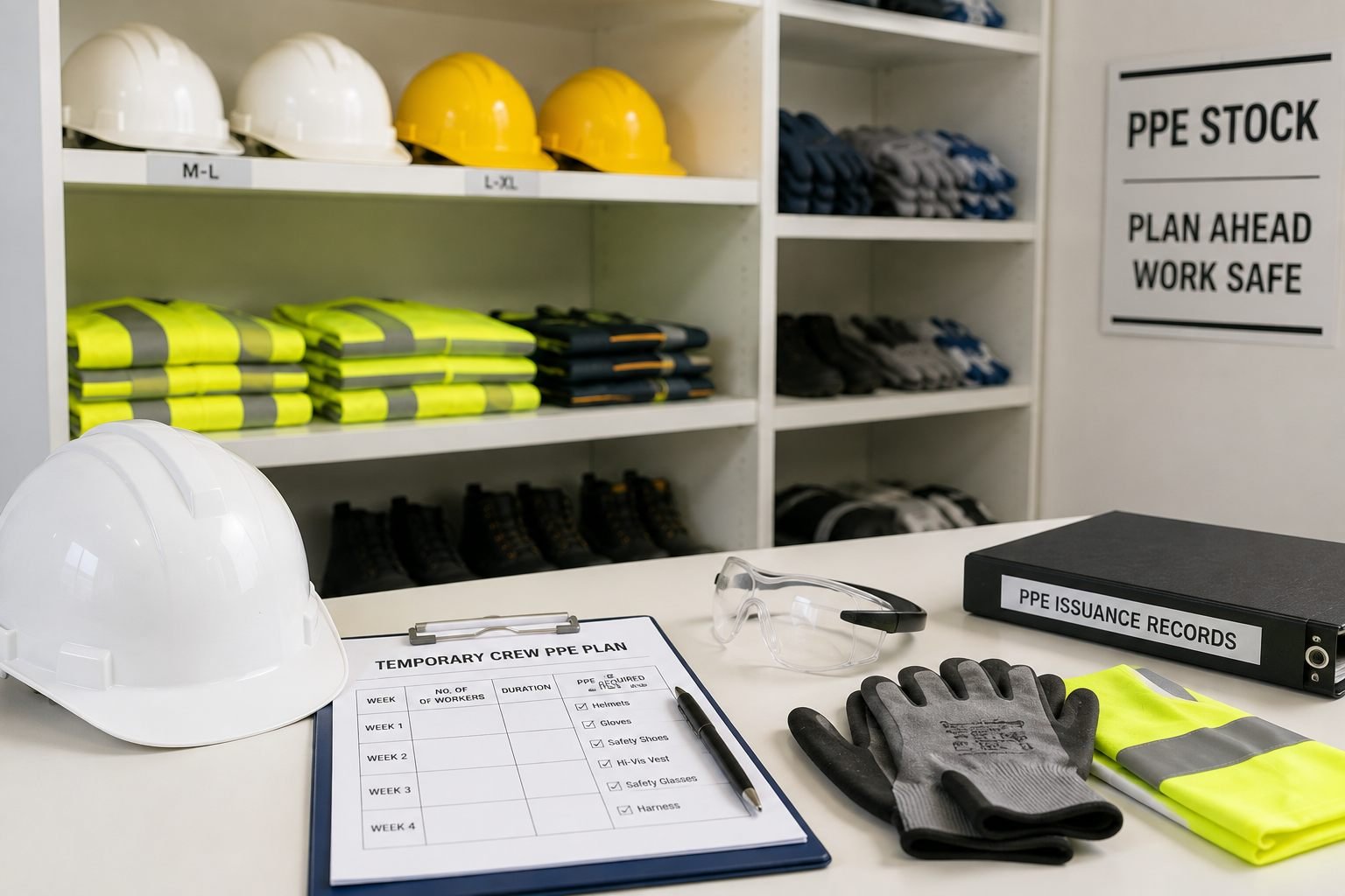 How to Plan Safety Equipment for Temporary Crews