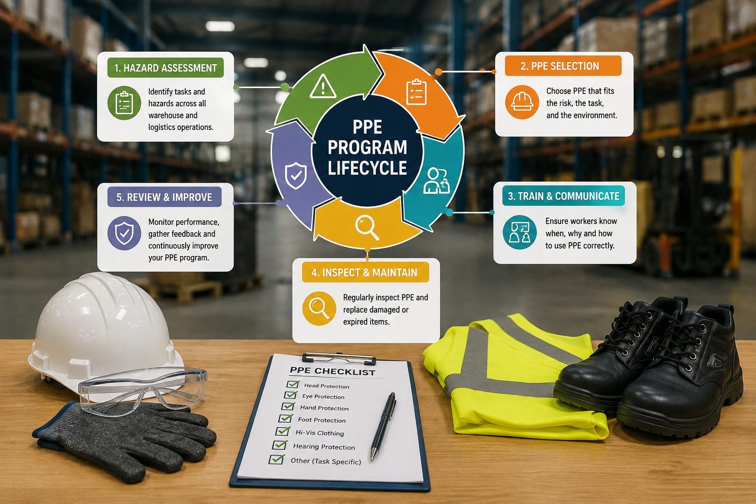 Practical Guide for Safety Managers on UAE Warehouse and Logistics PPE Program