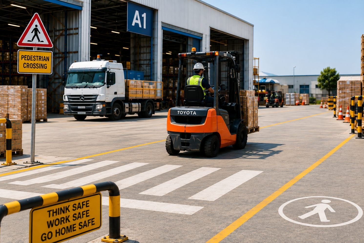 7 Workplace Transport Safety Measures That Separate Vehicles From Workers