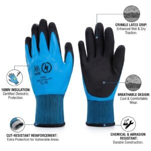 Electrical Gloves 1KV – AAA SAFE 1000V Electrician Gloves
