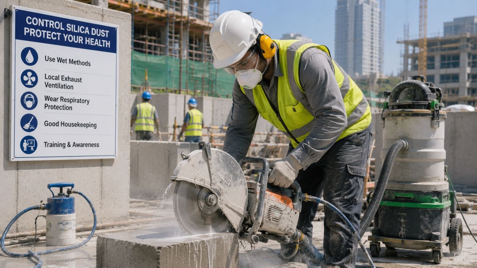 How to Control Silica Dust Exposure on UAE Construction Sites