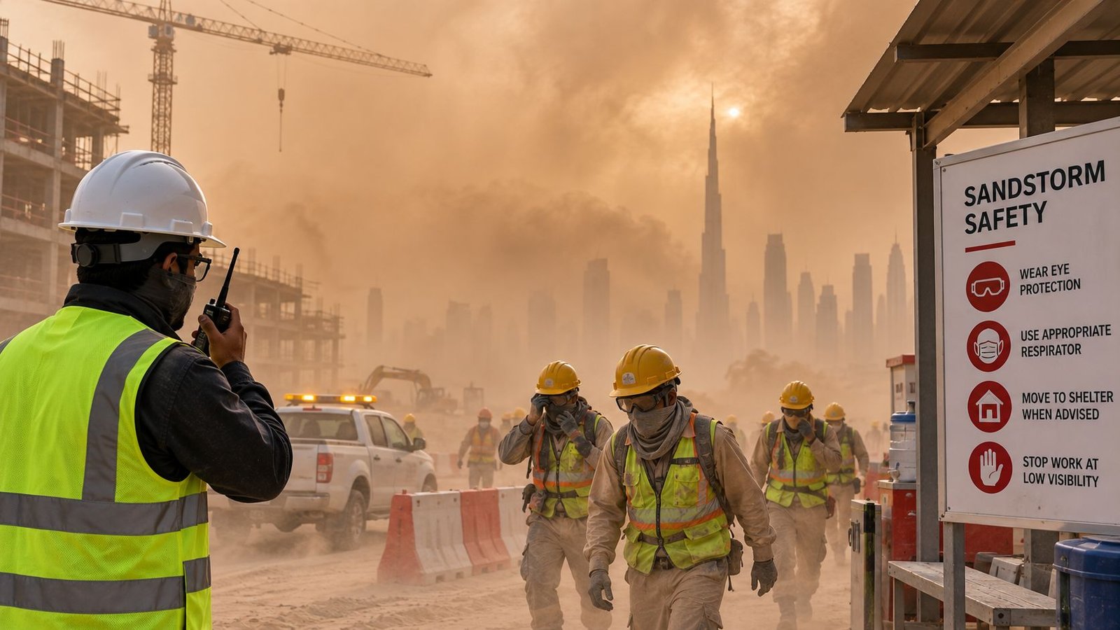Sandstorm Safety for Outdoor Workers in the UAE