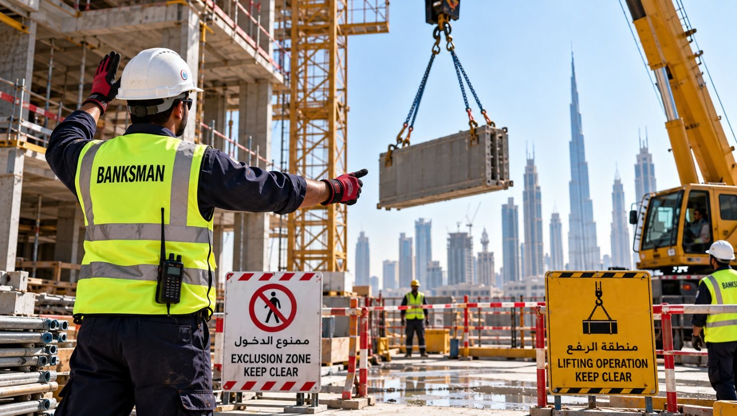 Banksman Checklist for Safe Crane Lifting Operations on UAE Sites